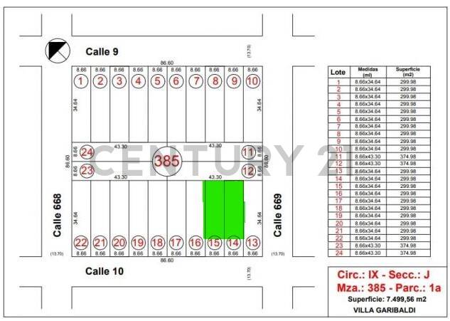 Lote de 300 m² en Villa Garibaldi, foto 3