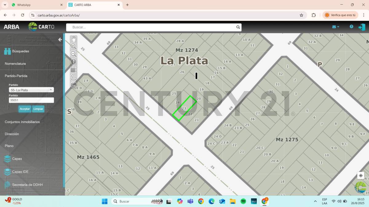 Lote de 225 m² en La Plata, foto 3