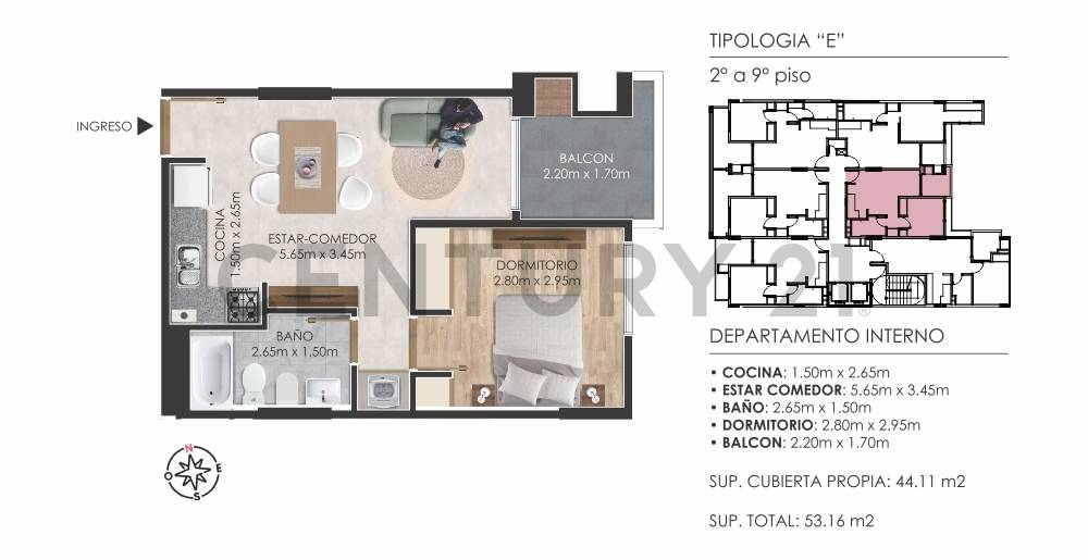 Departamento de 1 dormitorio en Nueva Córdoba, foto 2