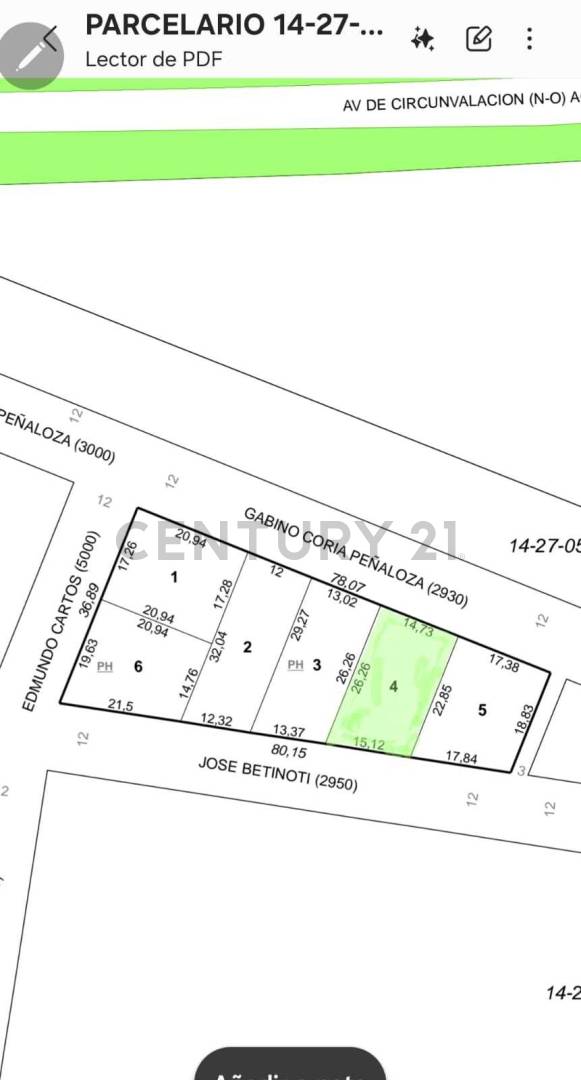 Lote de 362 m² en Nuevo Poeta Lugones, foto 4