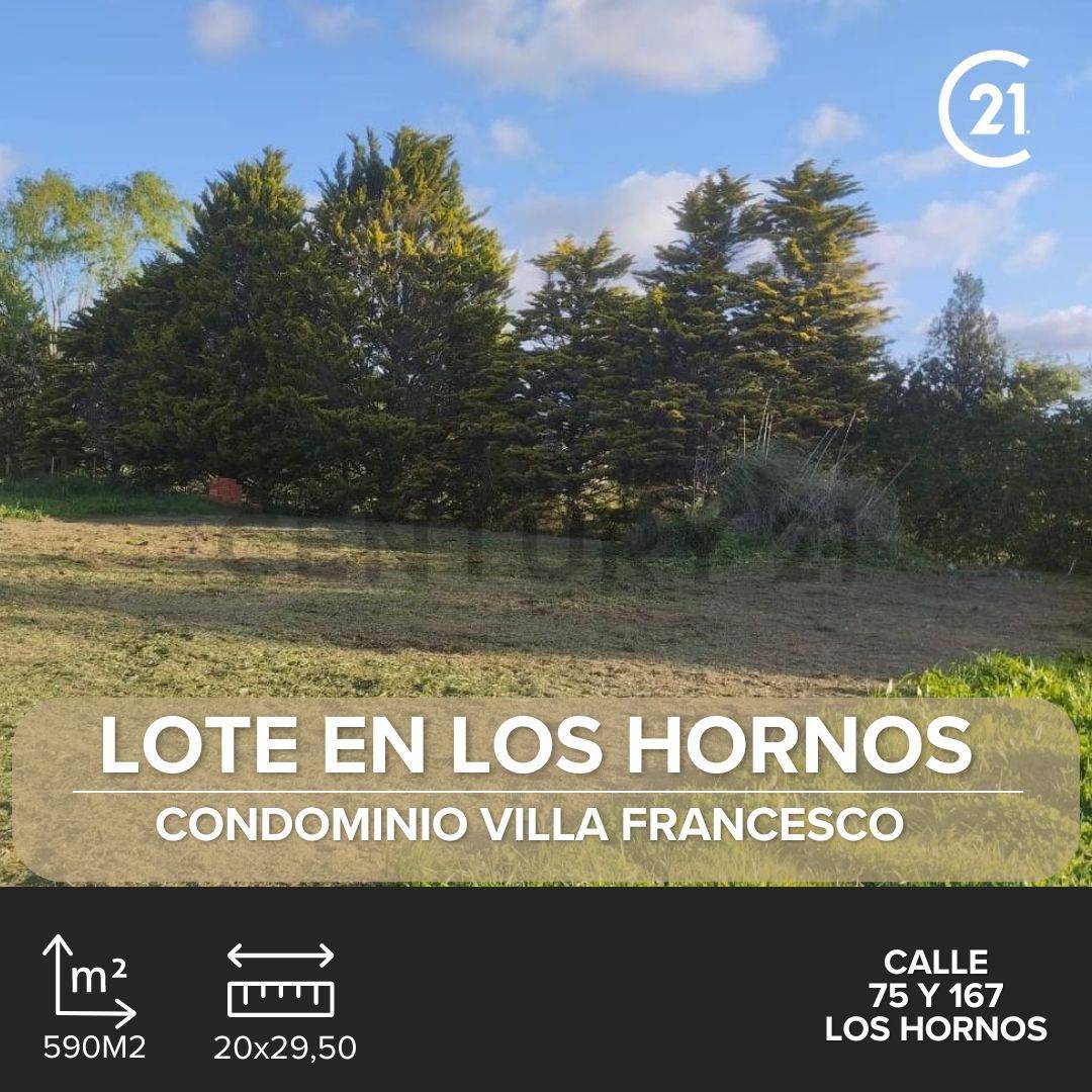 VENTA DE LOTE EN LOS HORNOS, LA PLATA