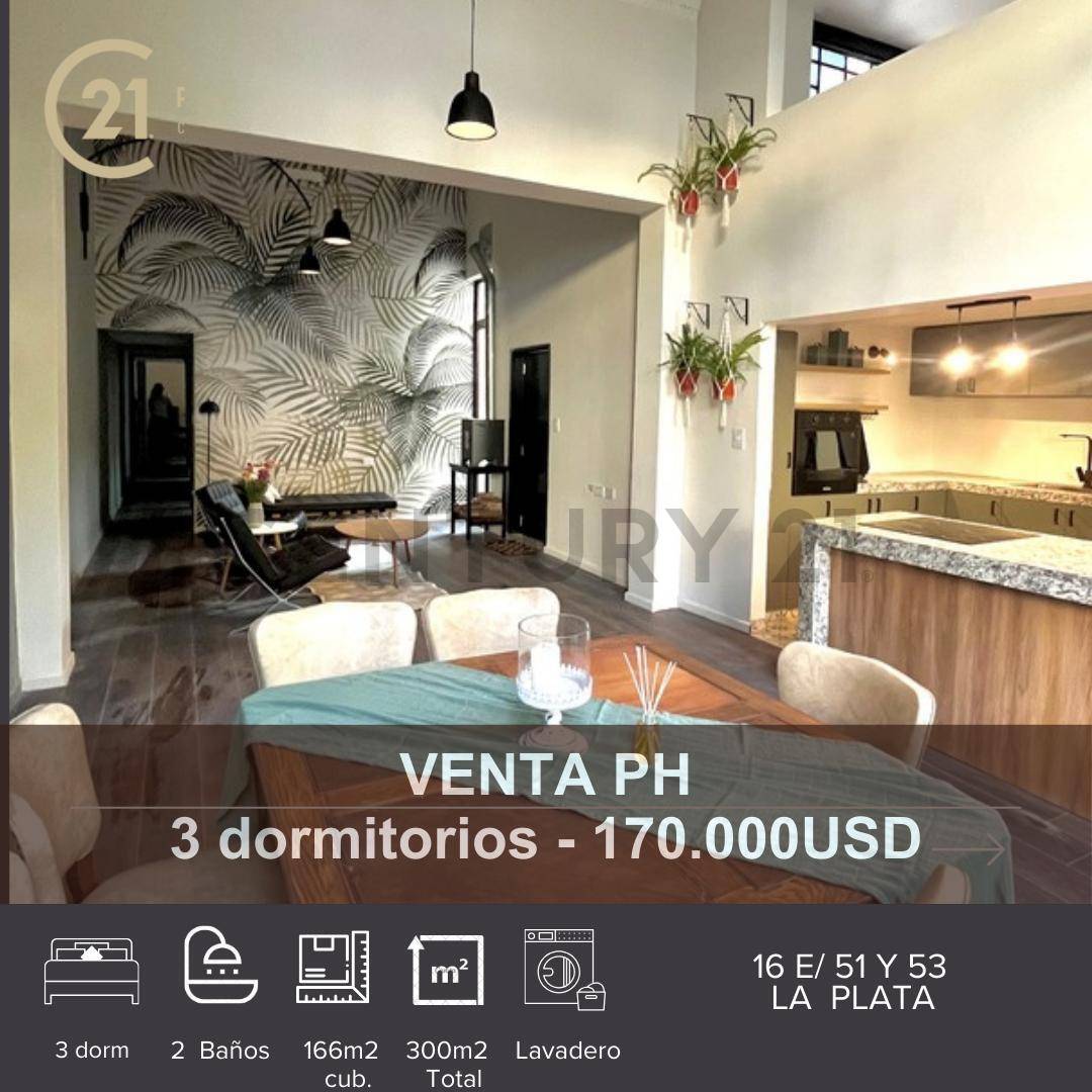 Venta PH en La Plata 3 dormitorios reciclado