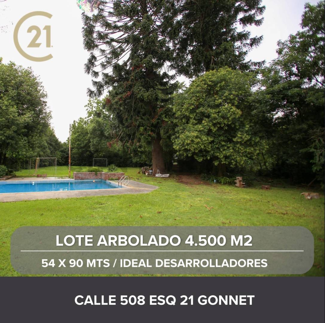 Venta de lote en Gonnet con casa ideal desarrolladores.