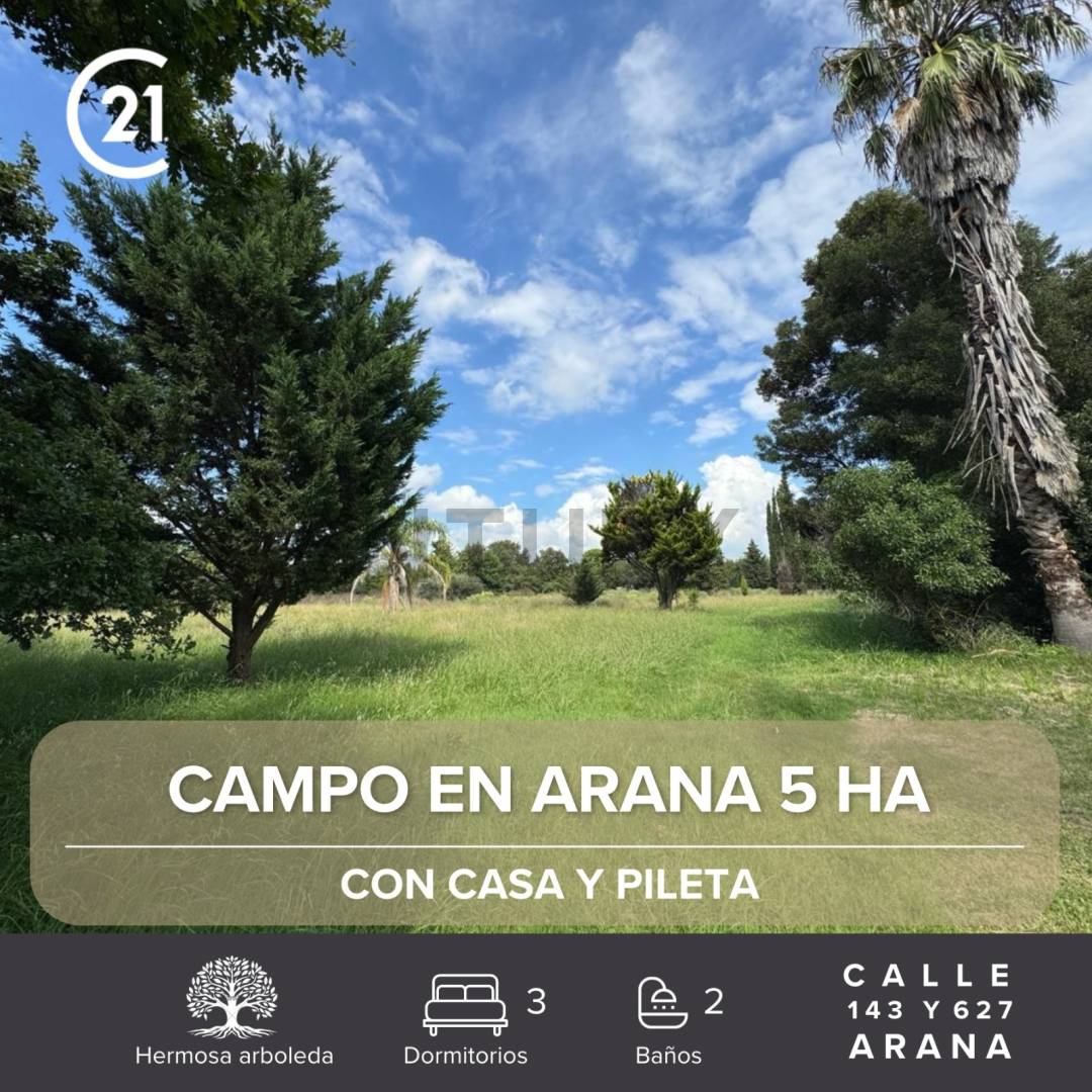 Venta de campo 5 hectareas La Plata Arana