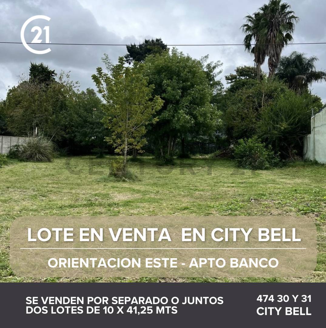 Venta de lote en City Bell
