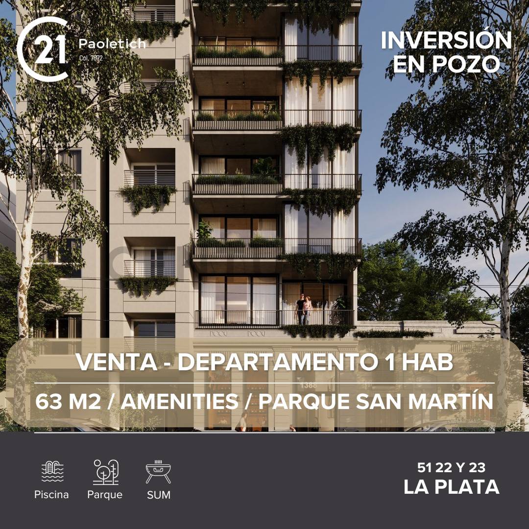 Venta de Departamento en La Plata 1 Dormitorio