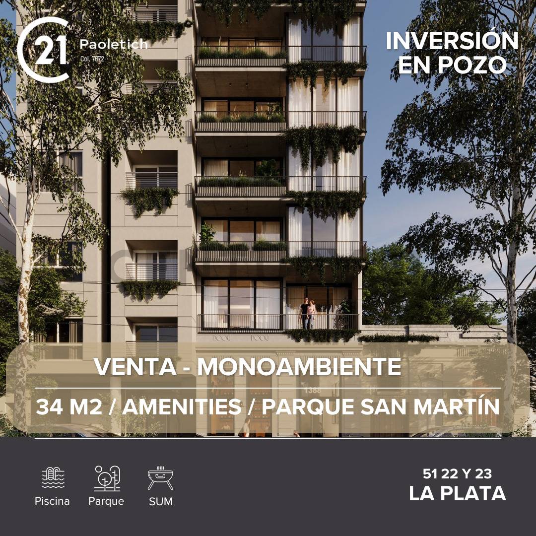 Venta de Departamento Monoambiente en La Plata