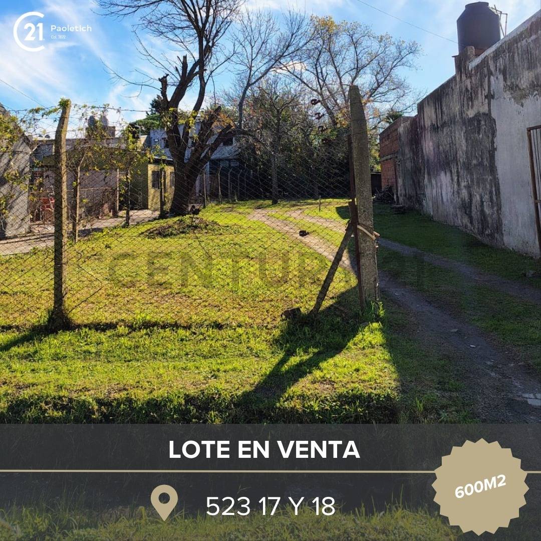 venta de lote de 600m2