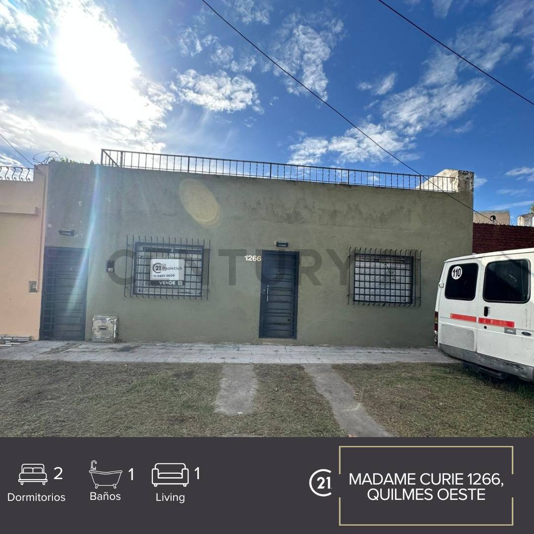 VENTA CASA 3 AMBIENTES CON PATIO Y TERRAZA - QUILMES OESTE