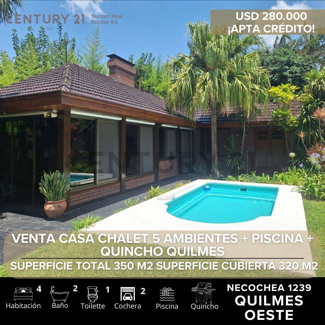 VENTA CASA 5 AMBIENTES QUILMES OESTE