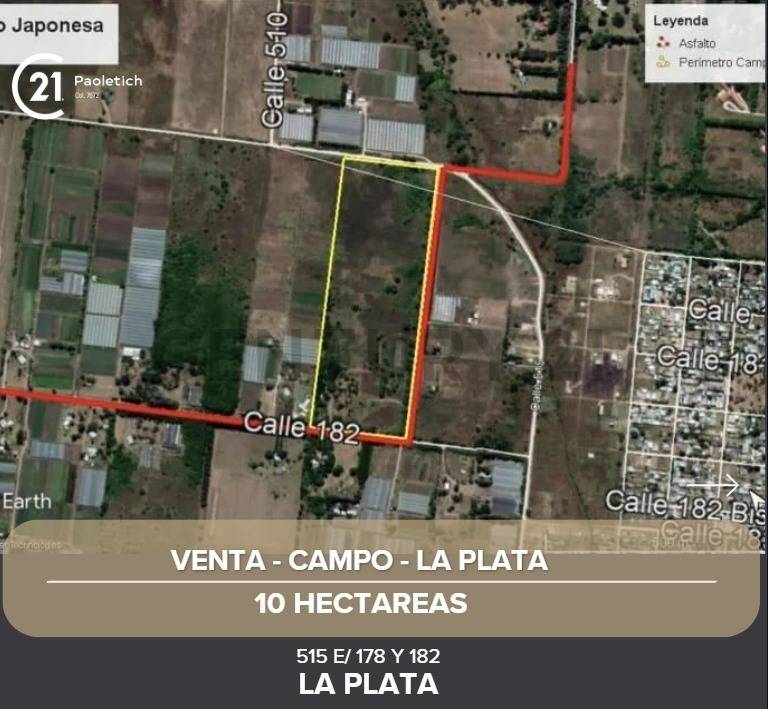 Campo en venta La Plata