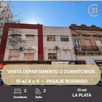 Venta de departamento La Plata 2 dormitorios