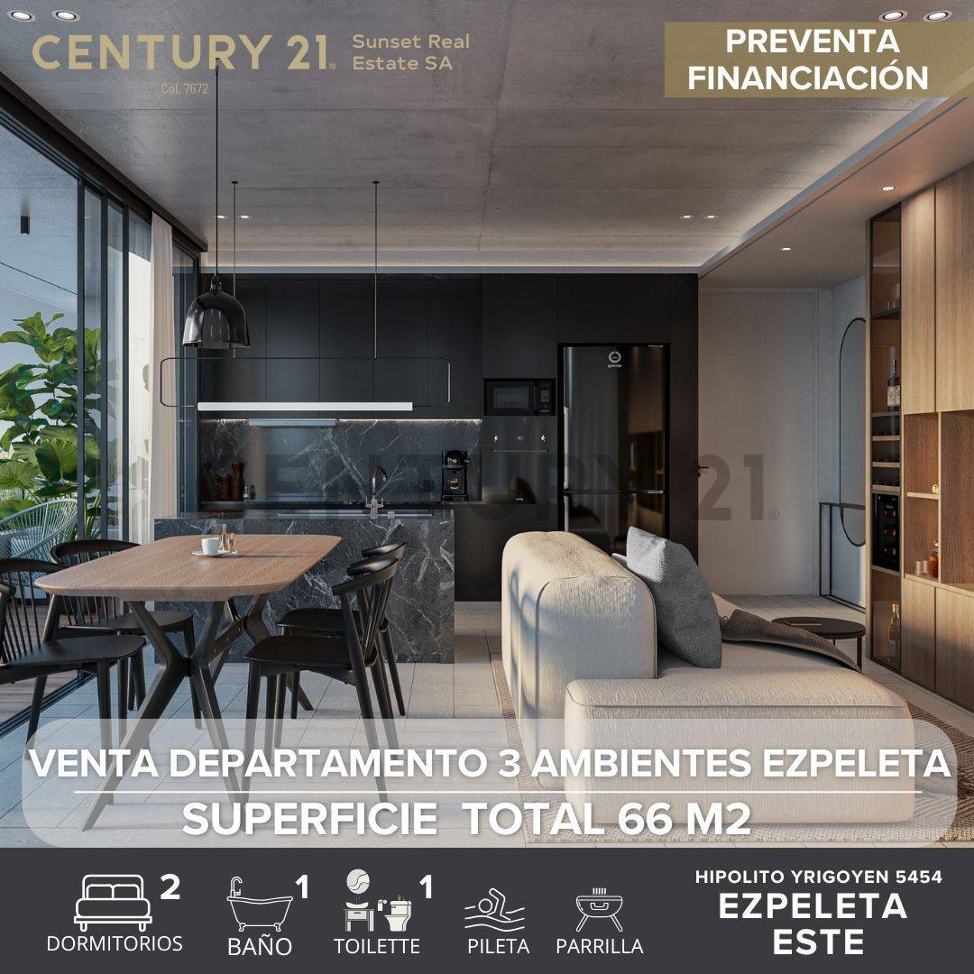 VENTA DEPARTAMENTO 3 AMBIENTES EZPELETA CENTRO