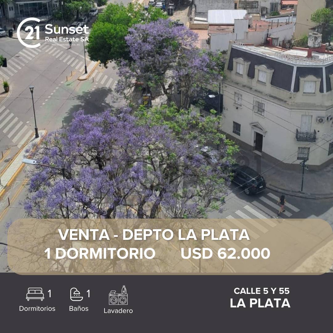 Venta departamento La Plata 1 dormitorio