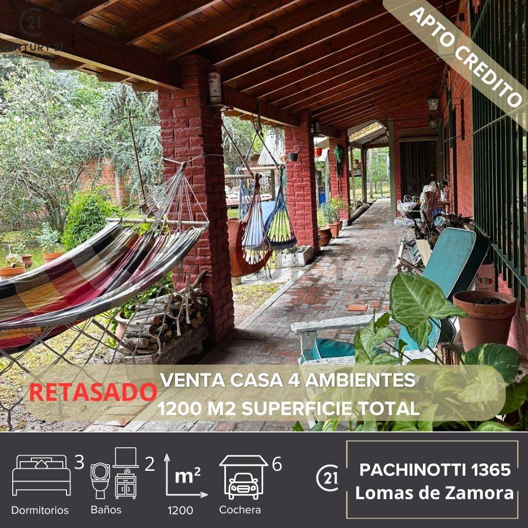 VENTA CASA 4 AMBIENTES LOMAS DE ZAMORA