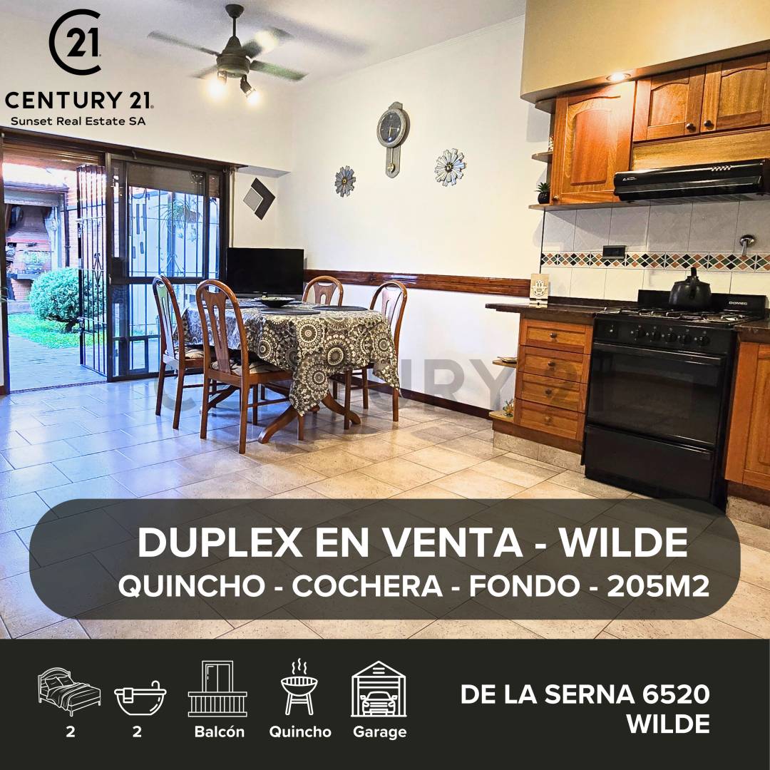 DUPLEX EN VENTA - WILDE - APTO CRÉDITO