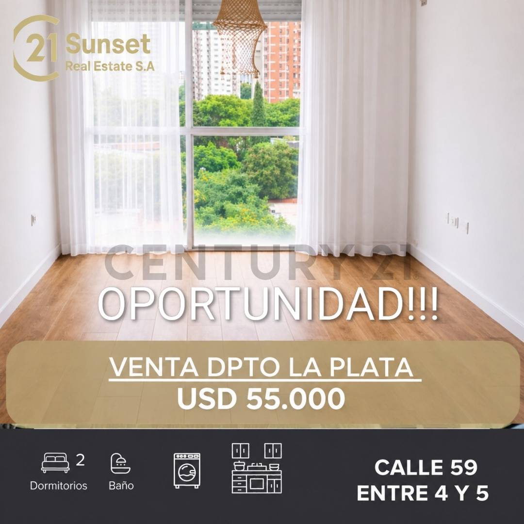 VENTA Departamento dos dormitorios en La Plata