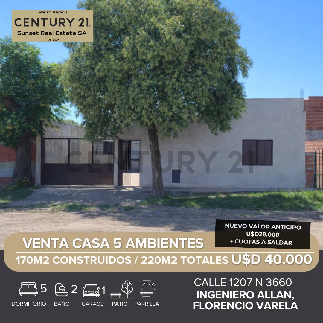 VENTA CASA EN INGENIERO ALLAN