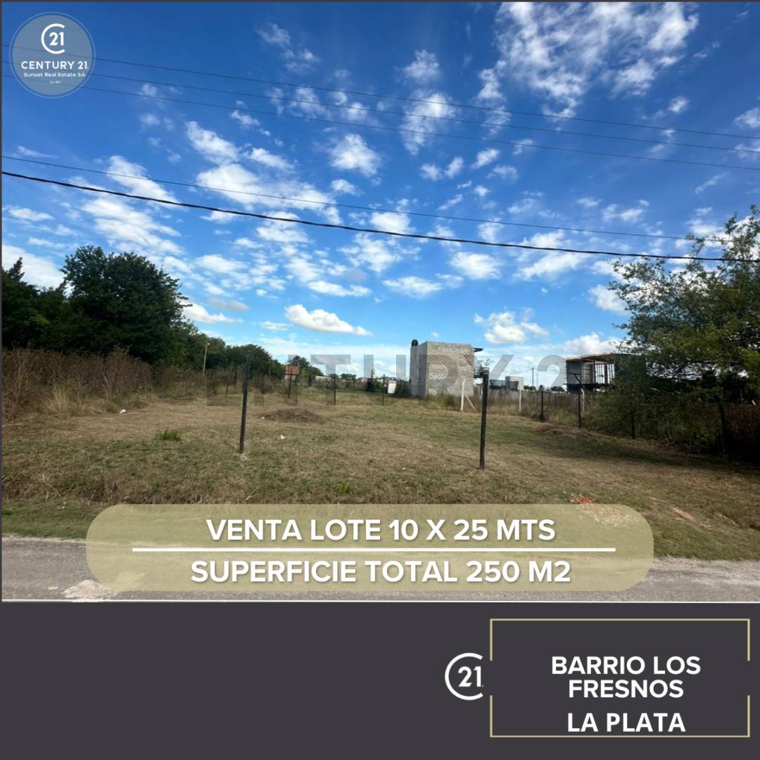 VENTA LOTE 250 M2 LOS FRESNOS - LA PLATA