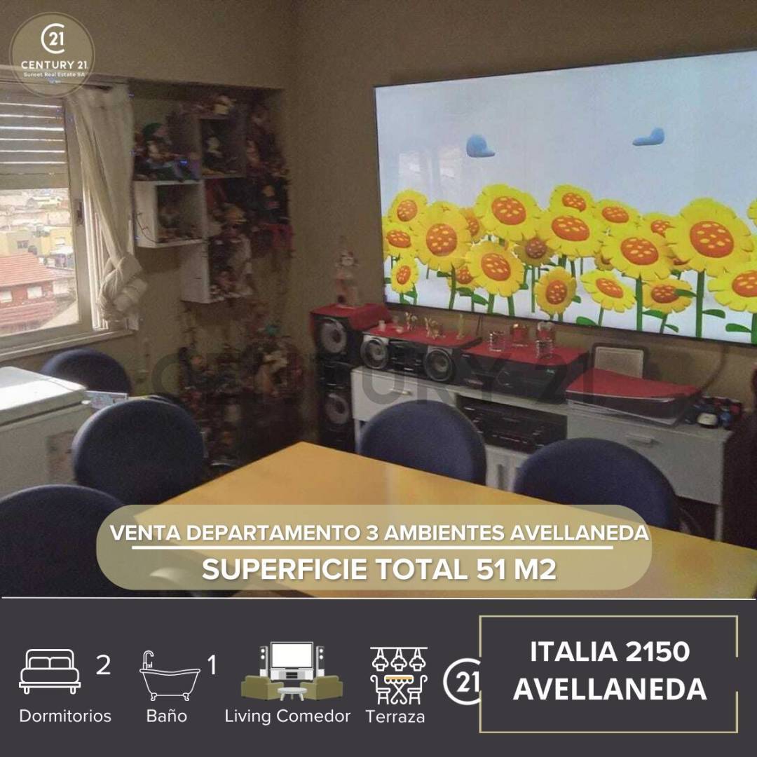 VENTA DEPARTAMENTO 3 AMBIENTES AVELLANEDA