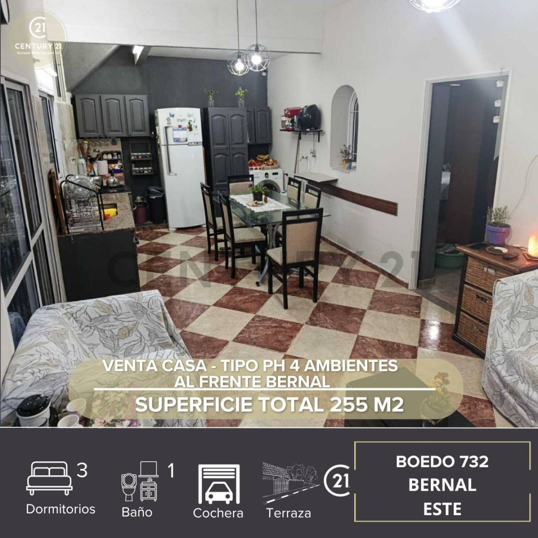 VENTA CASA - TIPO PH 4 AMBIENTES AL FRENTE BERNAL — foto 1
