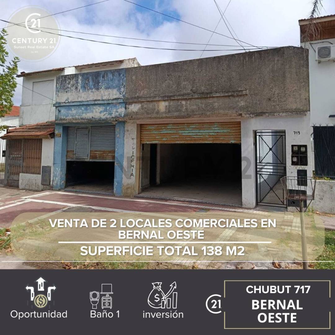 VENTA LOCAL COMERCIAL BERNAL OESTE