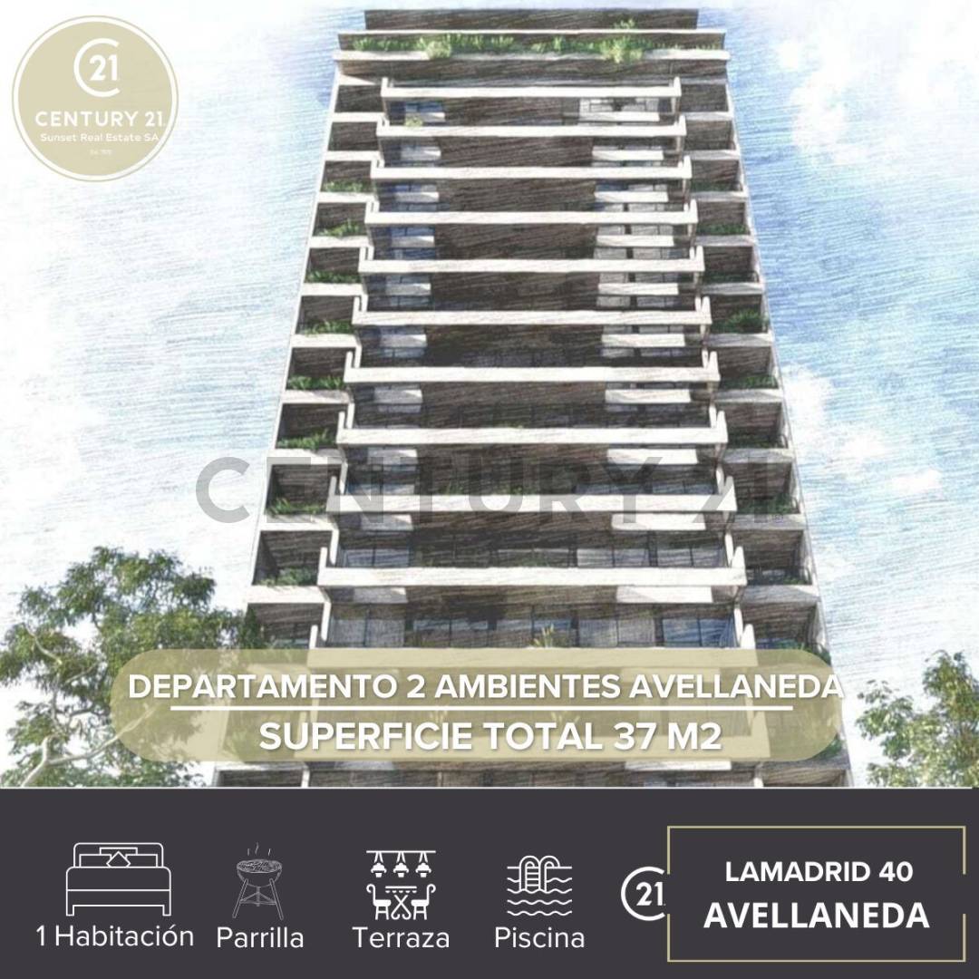 VENTA DEPARTAMENTO 2 AMBIENTES AVELLANEDA - AMENITIES FINANCIADO