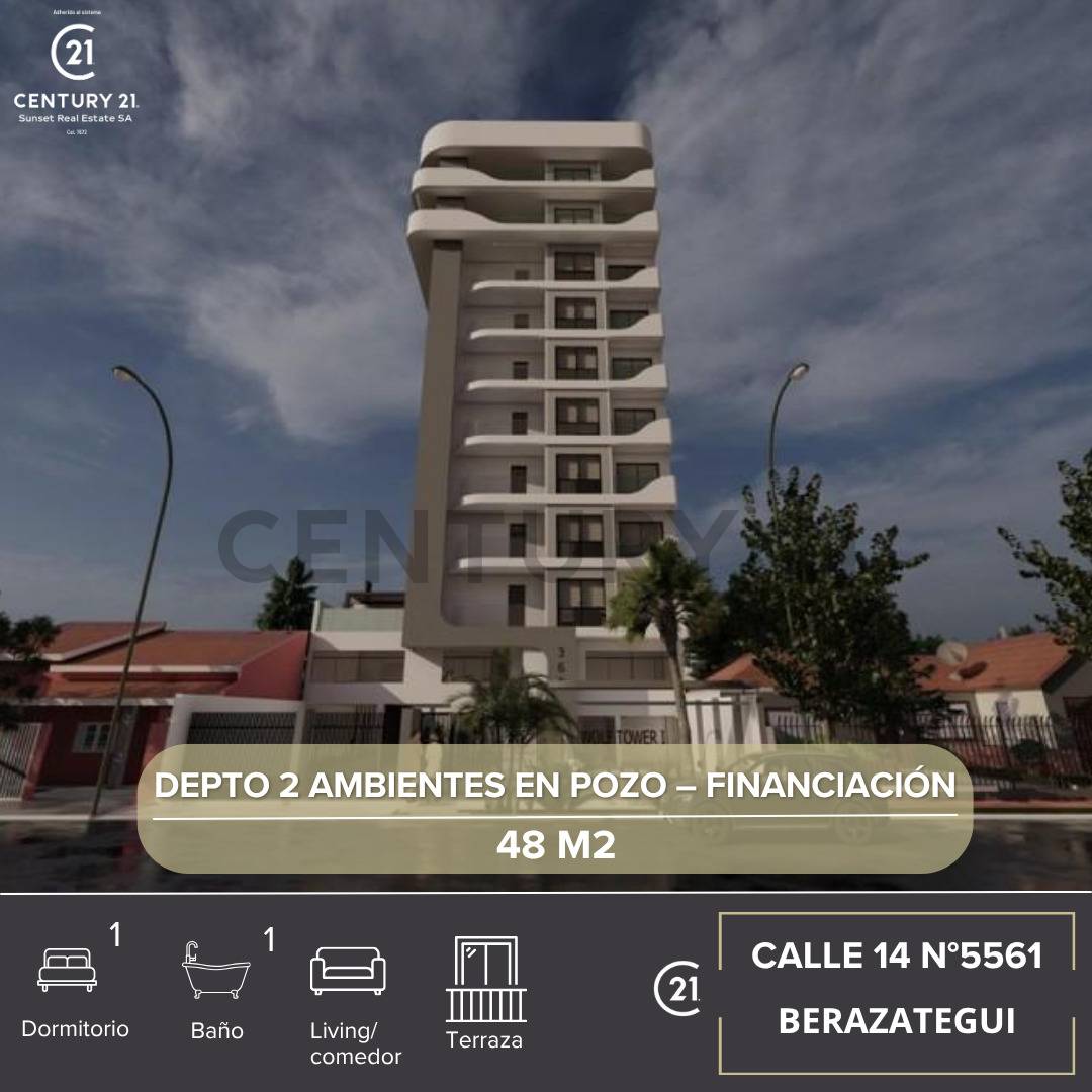 DEPARTAMENTO 2 AMBIENTES EN POZO – FINANCIACIÓN | BERAZATEGUI