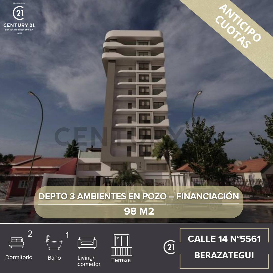 DEPARTAMENTO 3 AMBIENTES EN POZO – FINANCIACIÓN | BERAZATEGUI