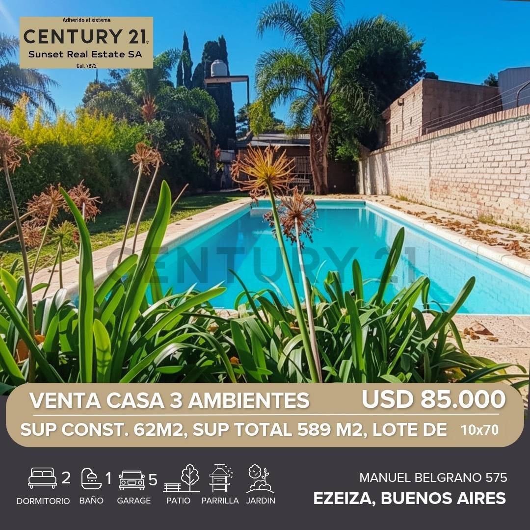 Casa en Venta Tristán Suarez ,Manuel Belgrano N °575°