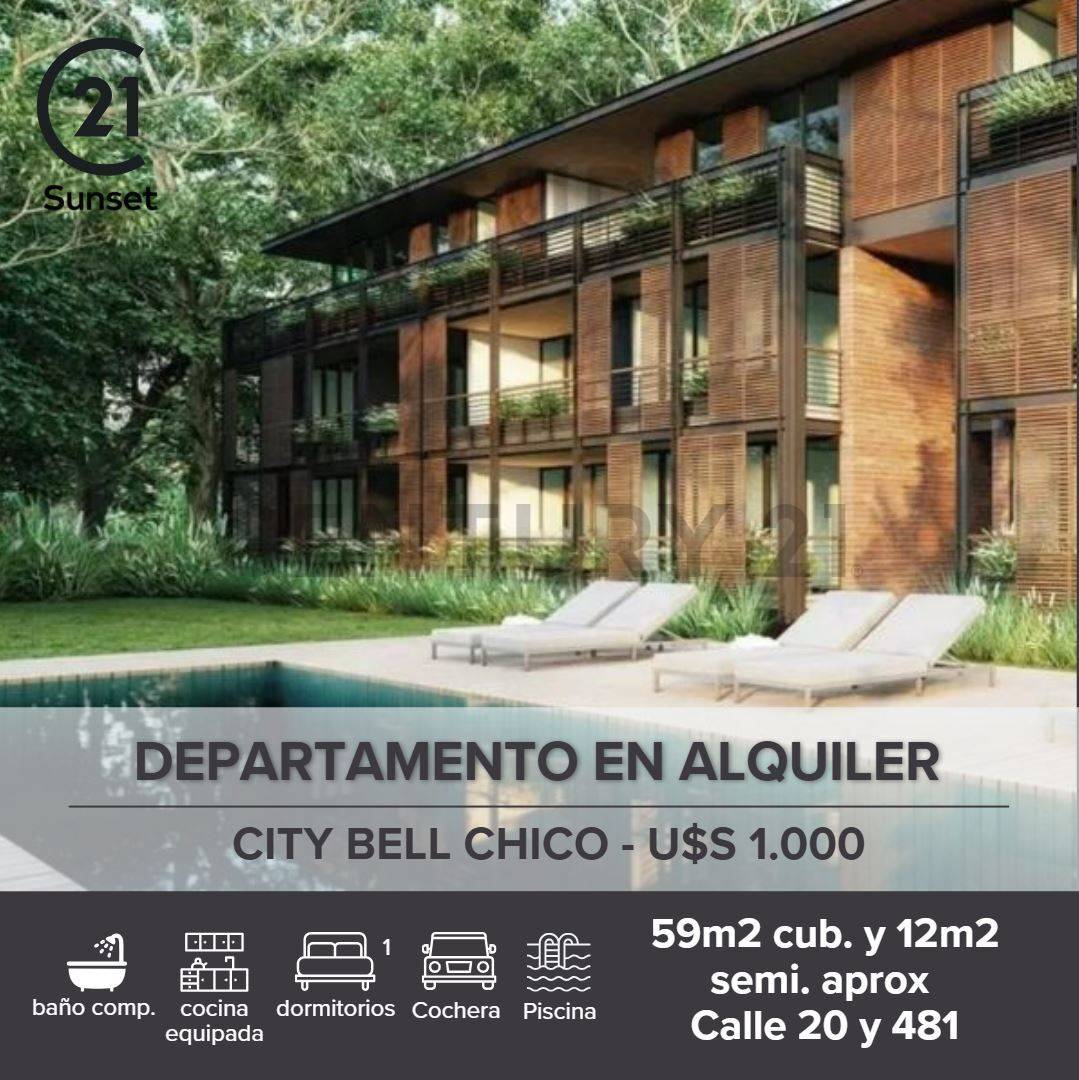 DEPARTAMENTO EN ALQUILER CITY BELL CHICO