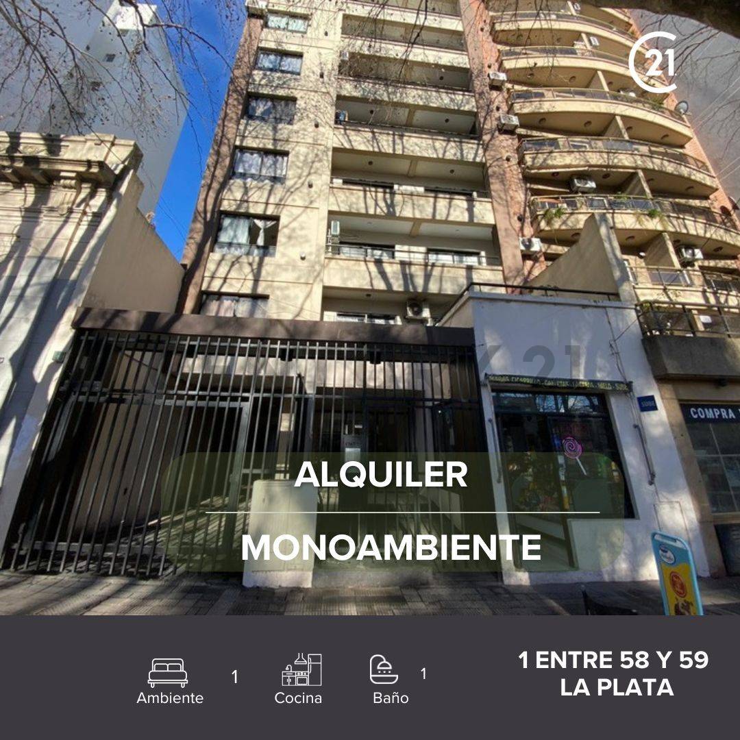 Alquiler monoambiente La Plata