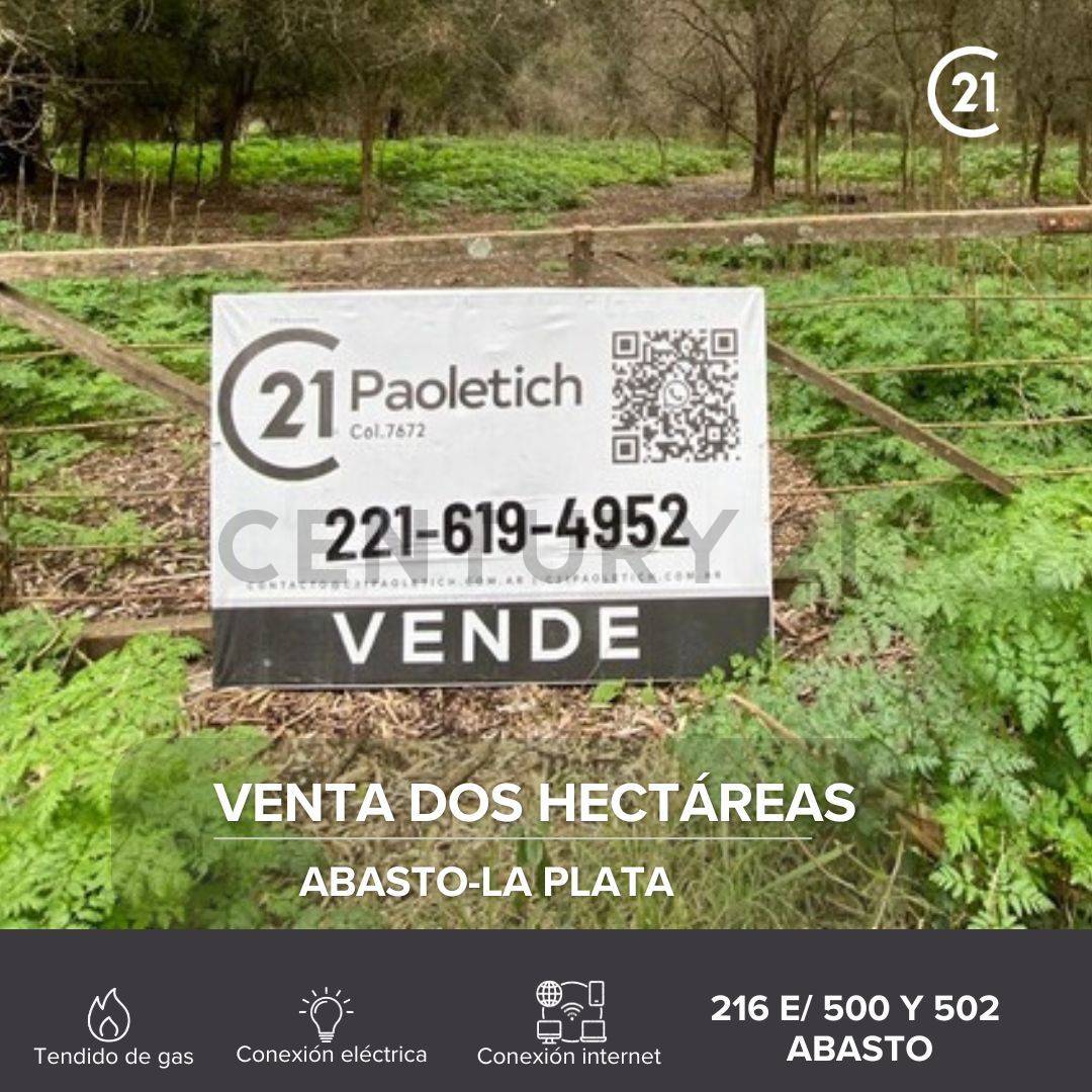Venta dos hectáreas en Abasto, La Plata