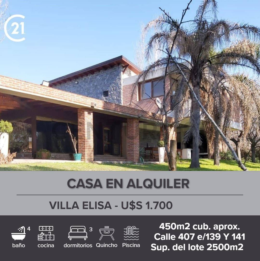 Casa en alquiler en Villa elisa — foto 1