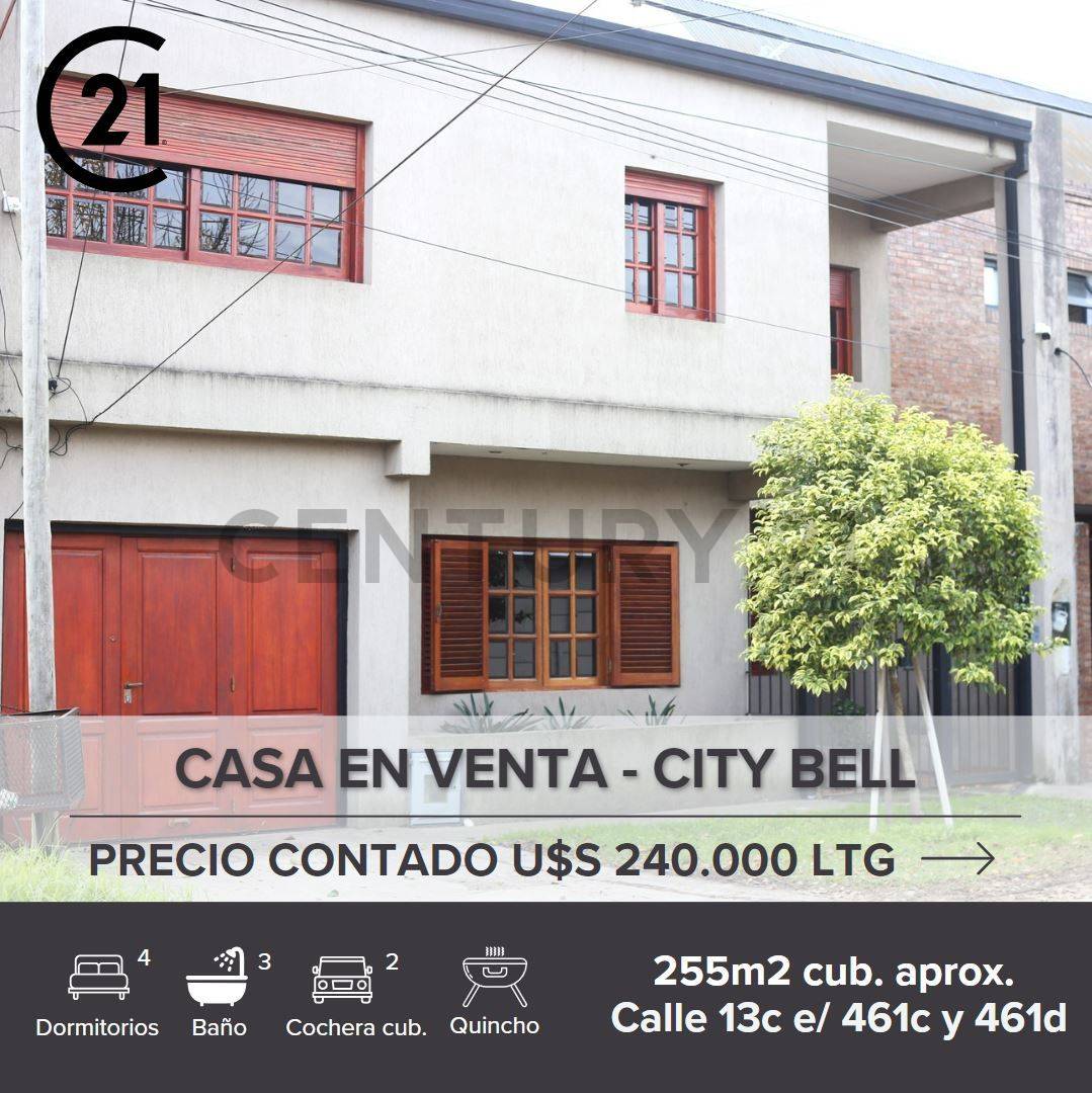 Venta de casa en City Bell, 4 dormitorios