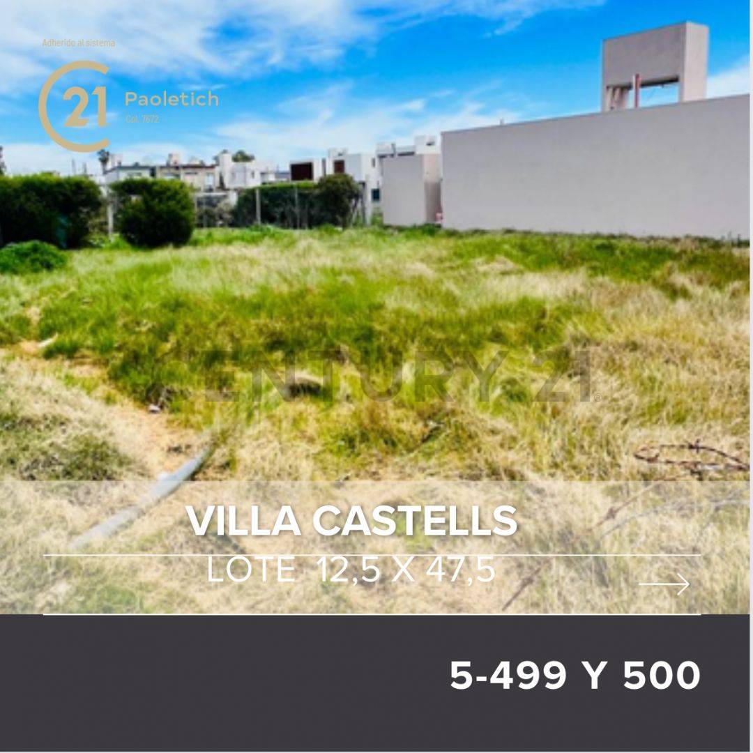 VENTA LOTE VILLA CASTELLS, LA PLATA