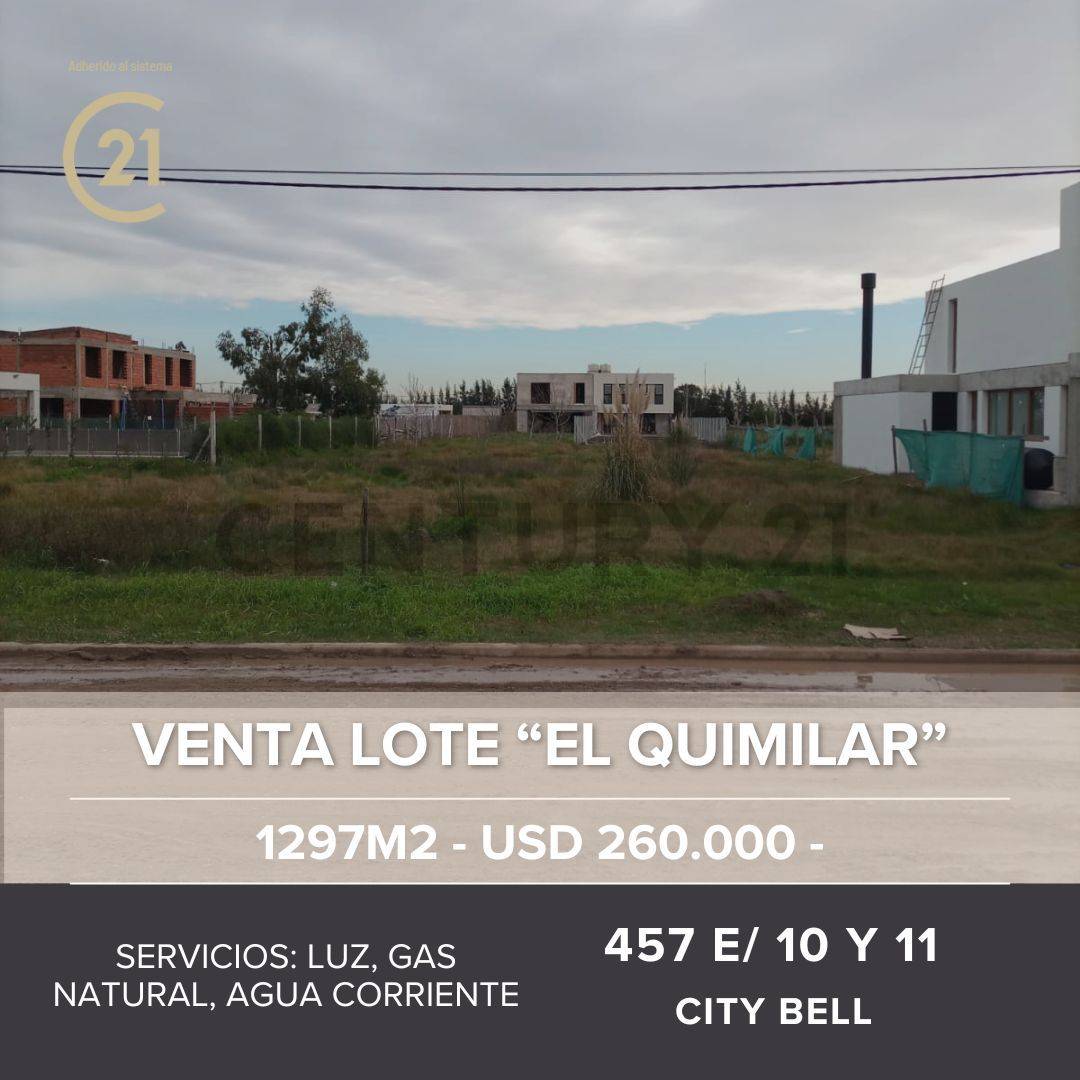 Lote en Venta El Quimilar City Bell