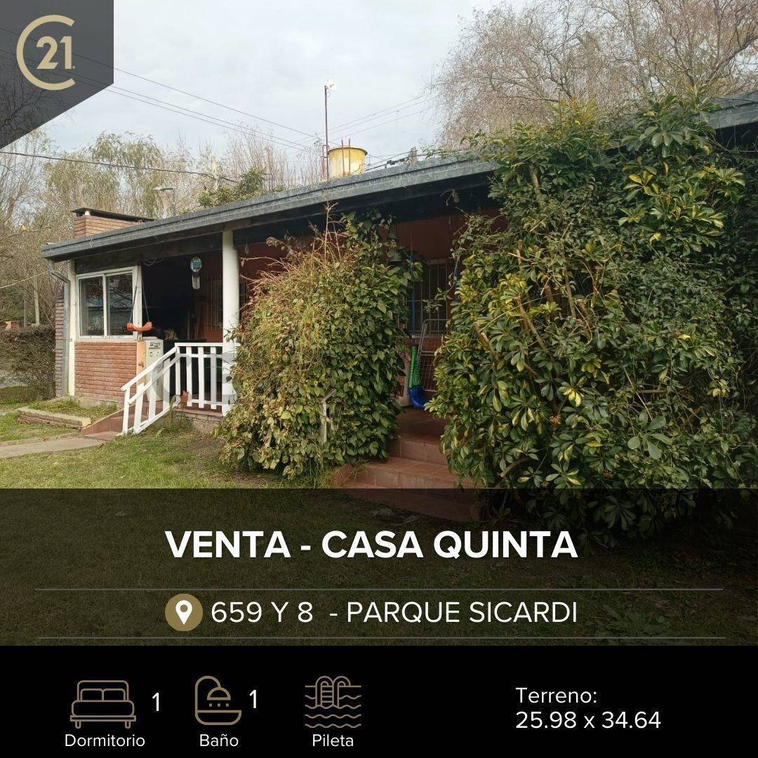 Venta de Casa Parque Sicardi 2 Ambientes Quinta