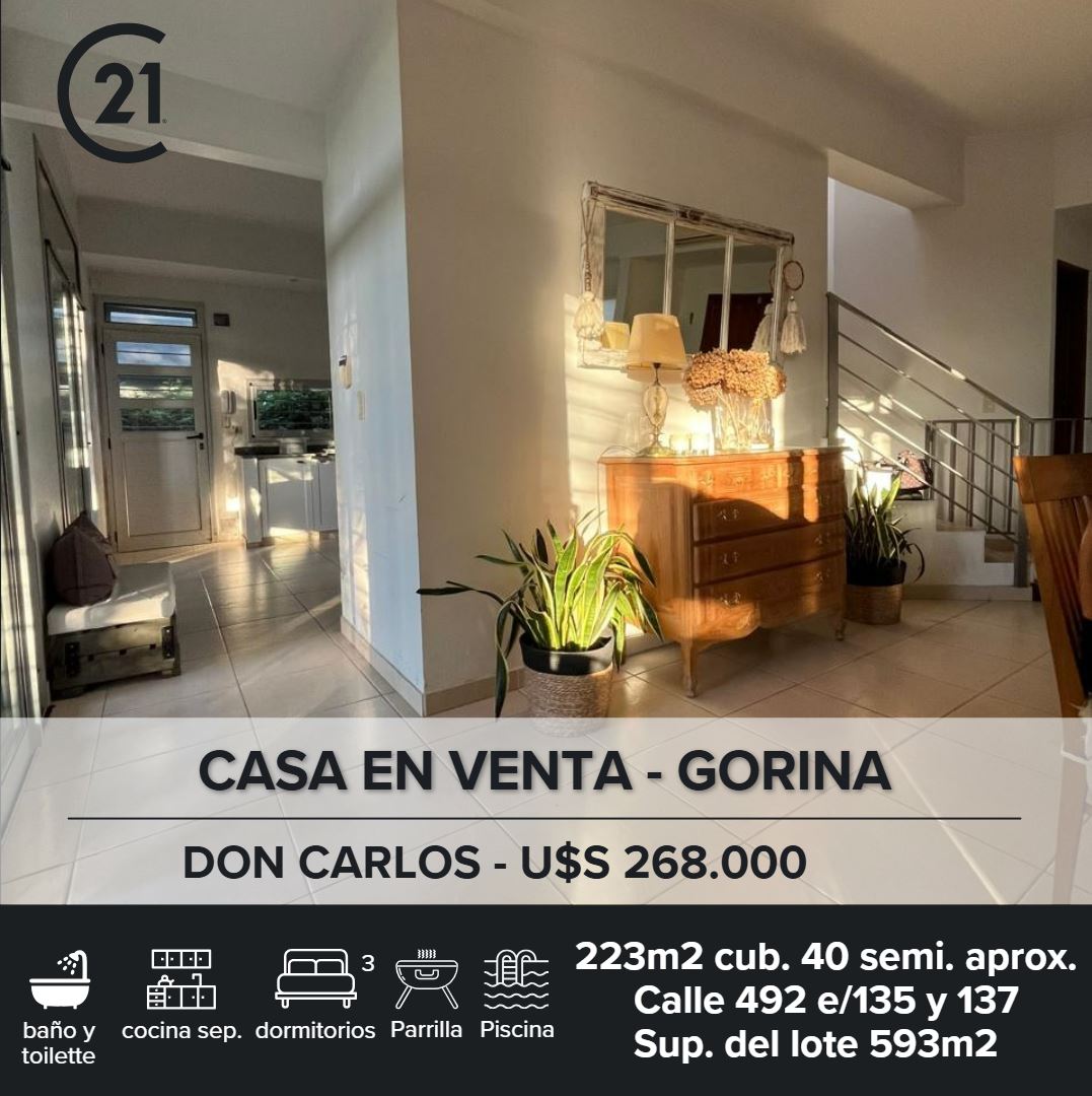 Casa en vanta en Gorina 3 dormitorios