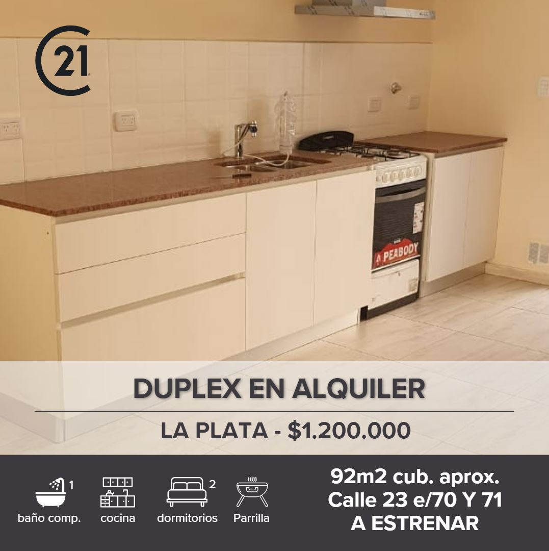Casa Duplex en alquiler en La Plata